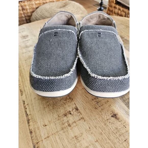 Gecko Man Mens 11 Wide Gray Casual Comfort Slip On Slide Loafer Deck Shoes - Picture 4 of 9